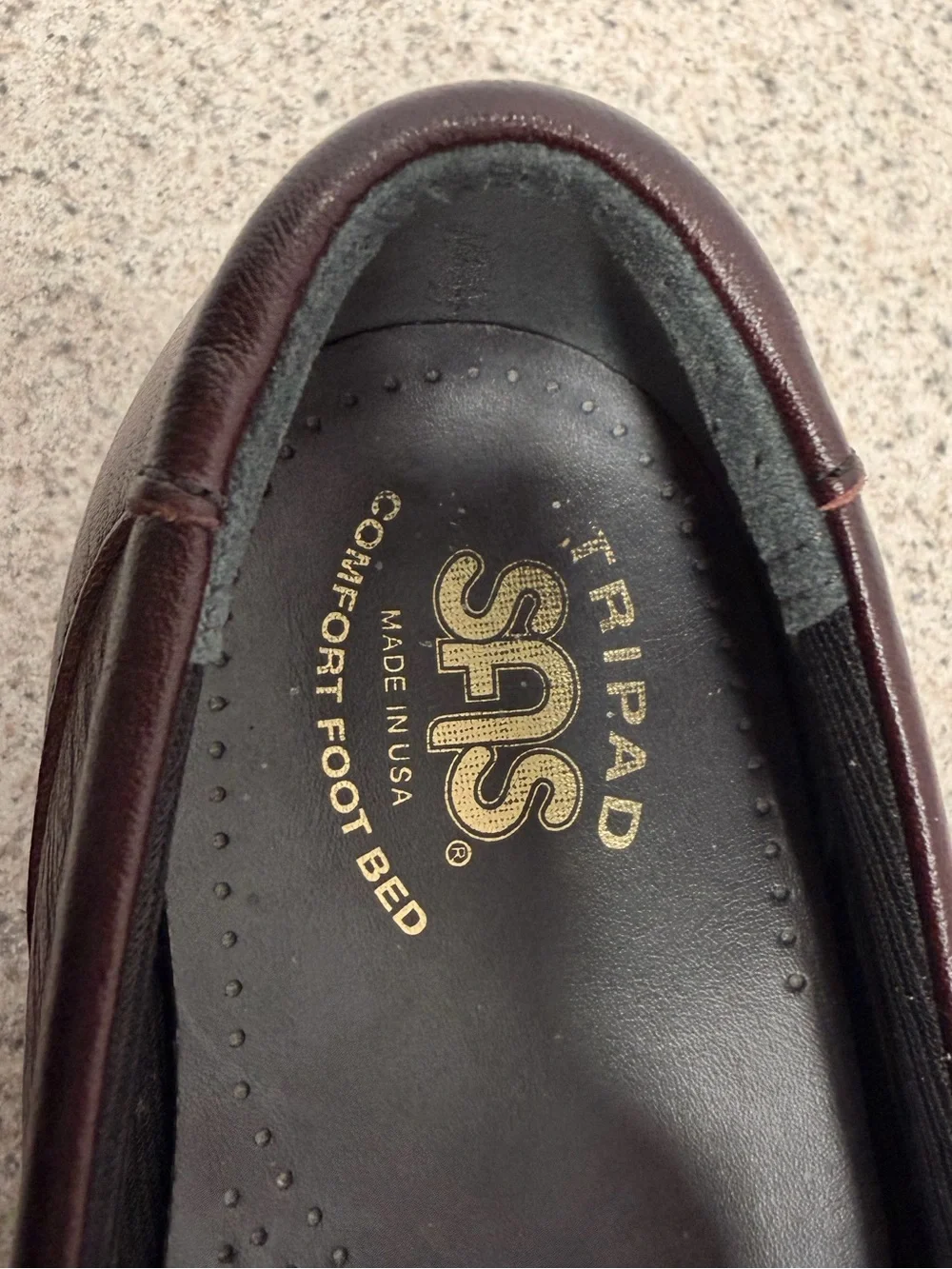 SAS Easier Dress Wedge Loafers Tripad Comfort Shoes - Women's Size 8.5 M - Wine